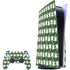 Marijuana Leaf White Pattern PlayStation PS5 Skins